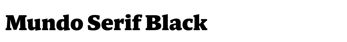 Mundo Serif Black image